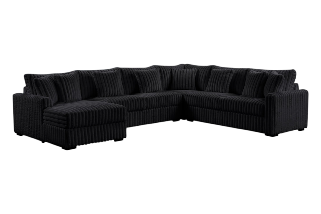 Solana Black Sectional