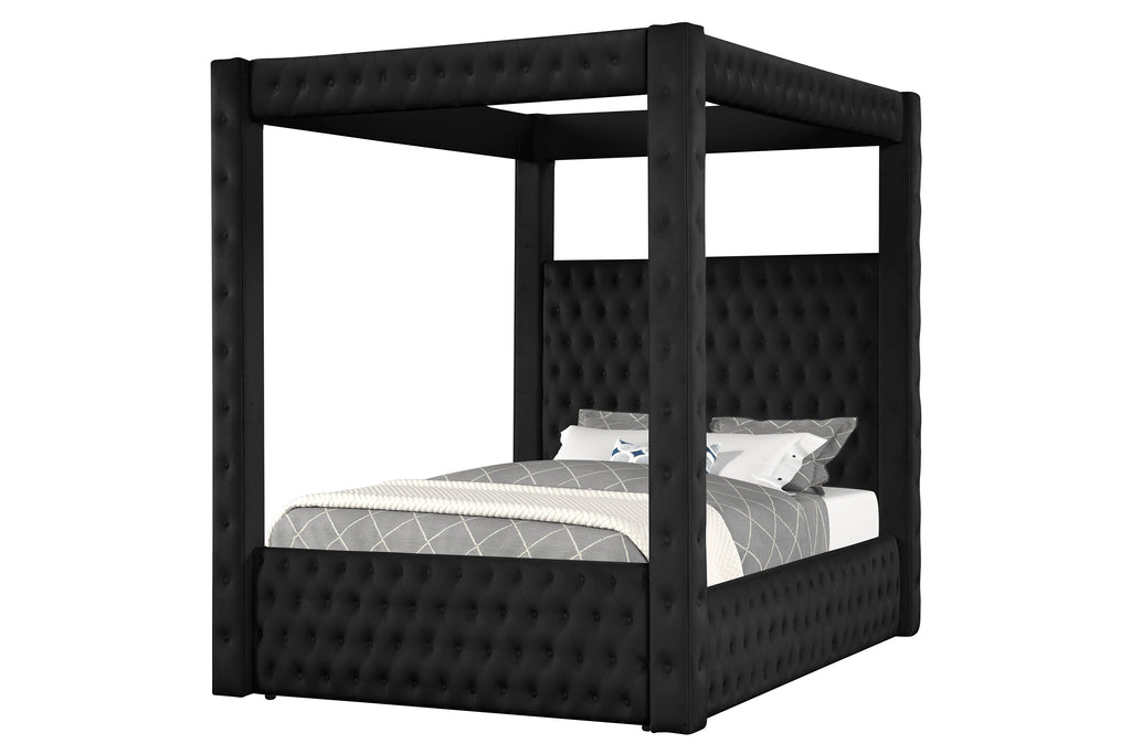 Unique Tufted Canopy Bed