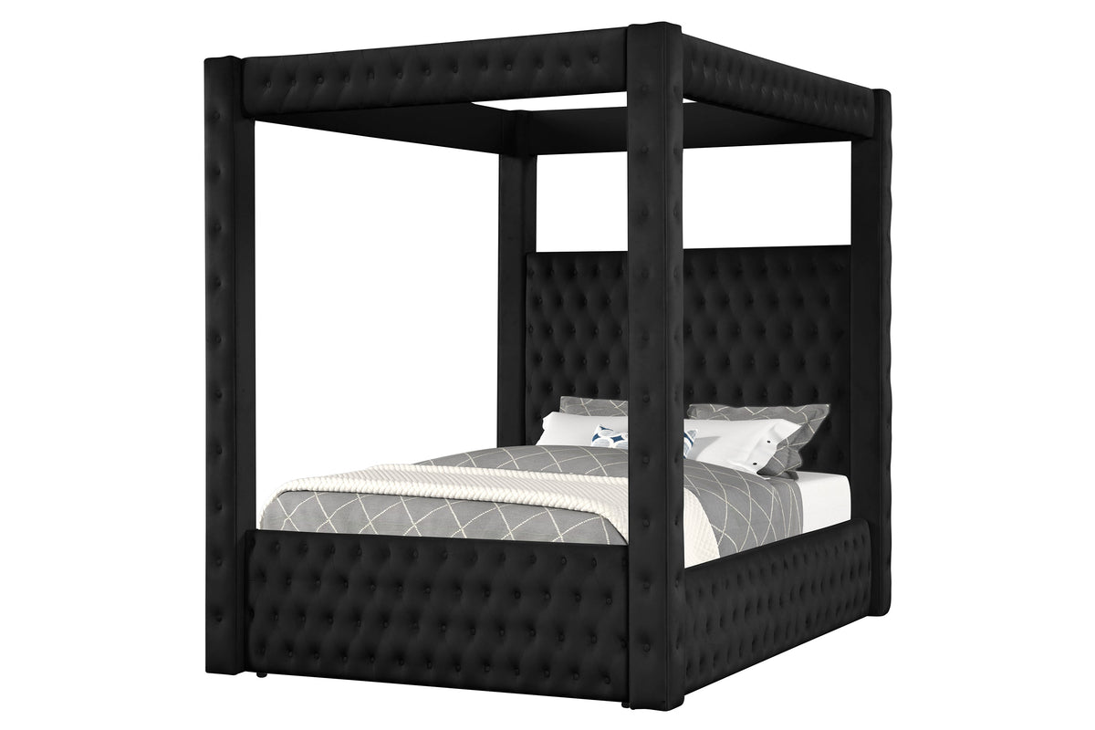 Unique Tufted Canopy Bed