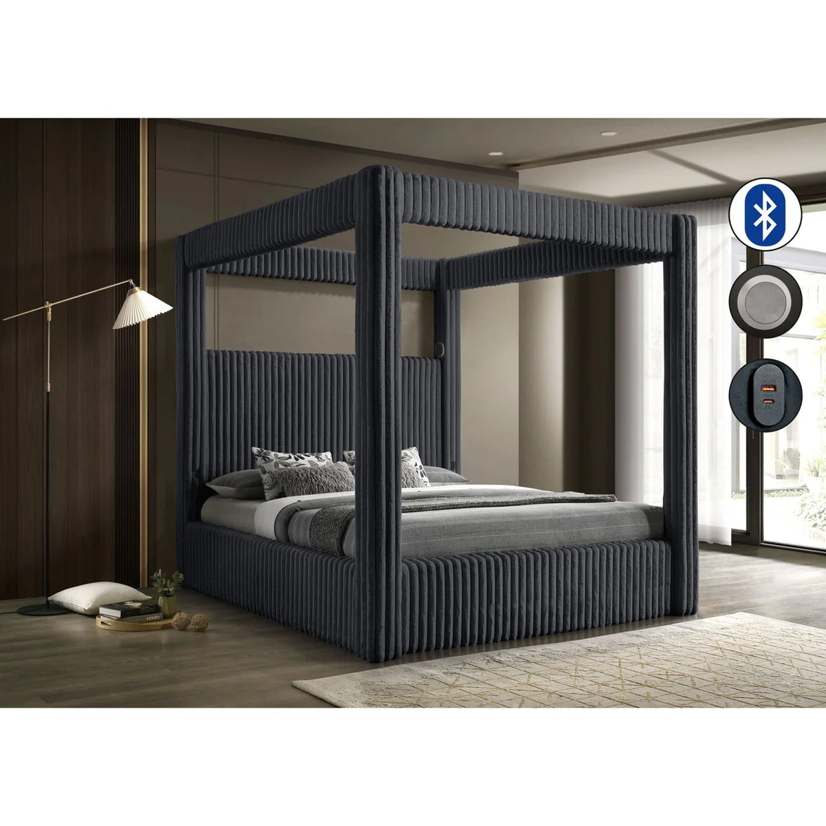Fluffy Canopy Bed