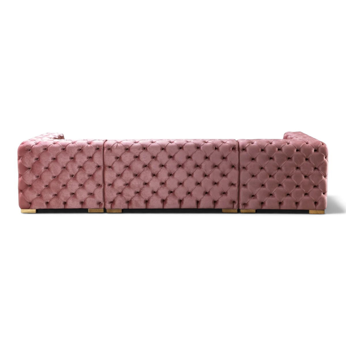 MyPrecious Velvet Double Chaise Sectional