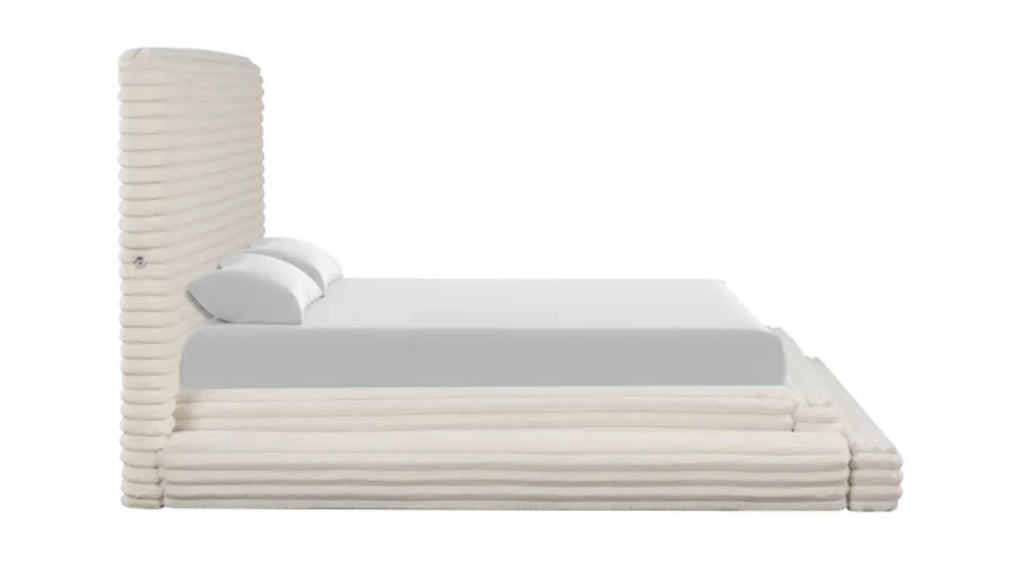 Mariah Beige Platform Bed