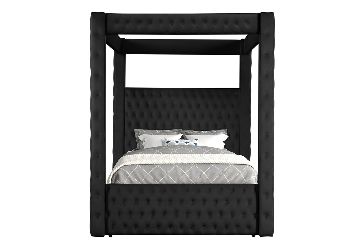 Unique Tufted Canopy Bed