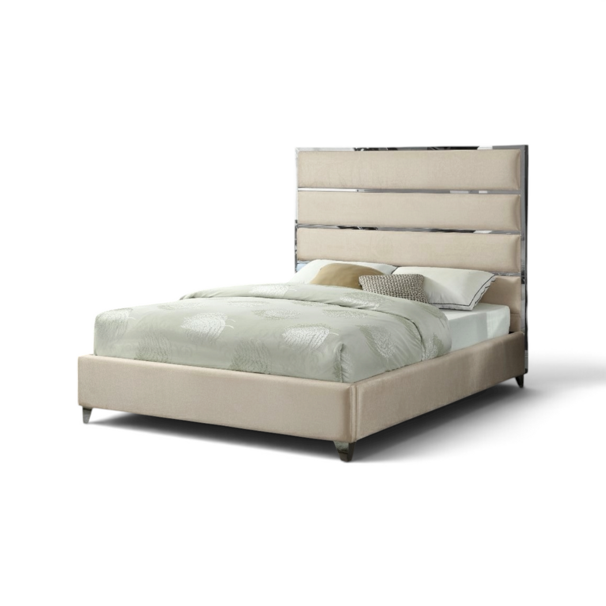 Laura Velvet Platform Bed