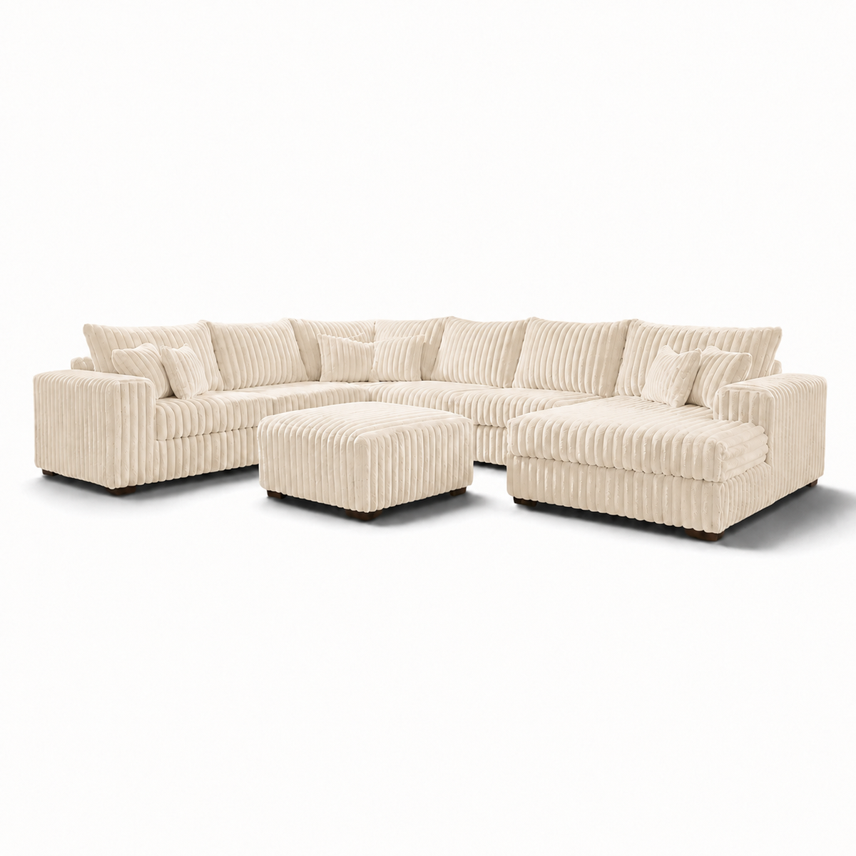 The Texan Size Fluffy Sectional