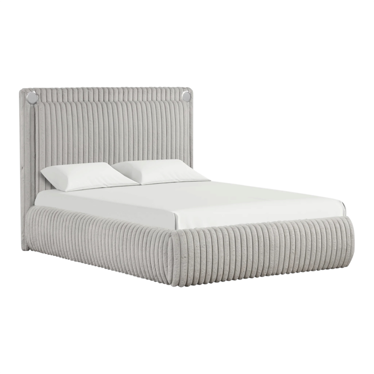 De'Diana Gray Platform Bed