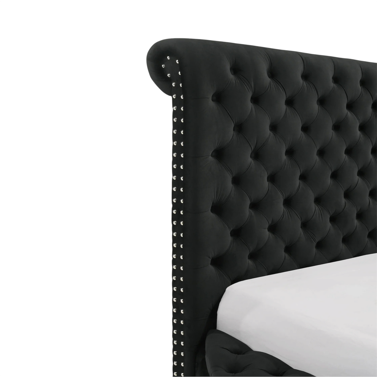 Unique Tufted Round Storage Bed