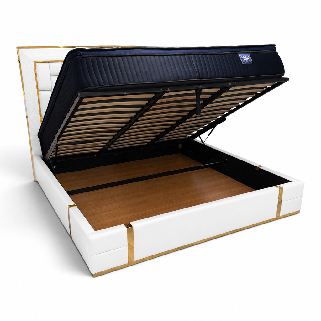 Marluxe Leather Storage Bed