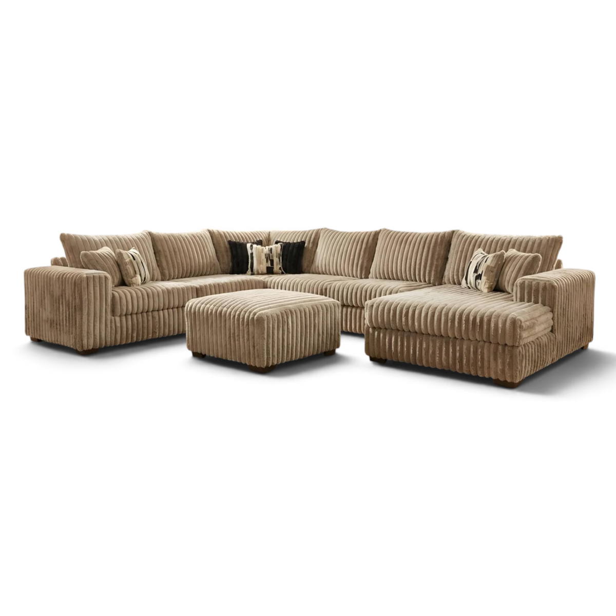 The Texan Size Fluffy Sectional