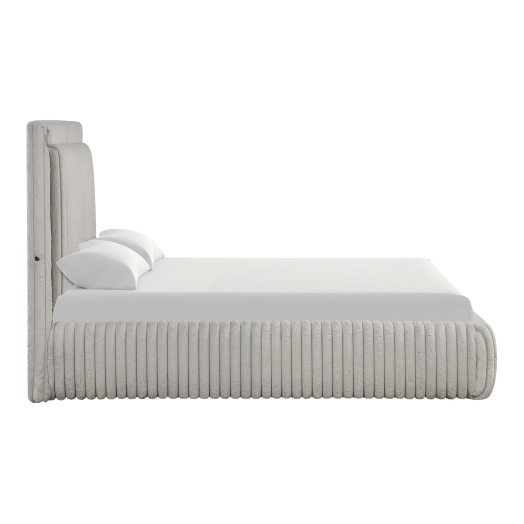 De'Diana Gray Platform Bed