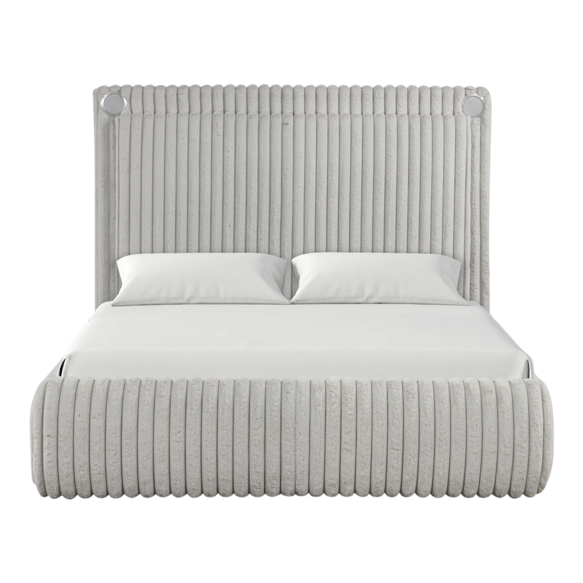 De'Diana Gray Platform Bed