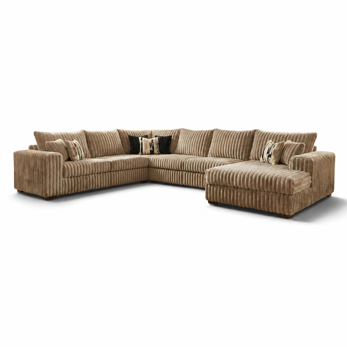 The Texan Size Fluffy Sectional