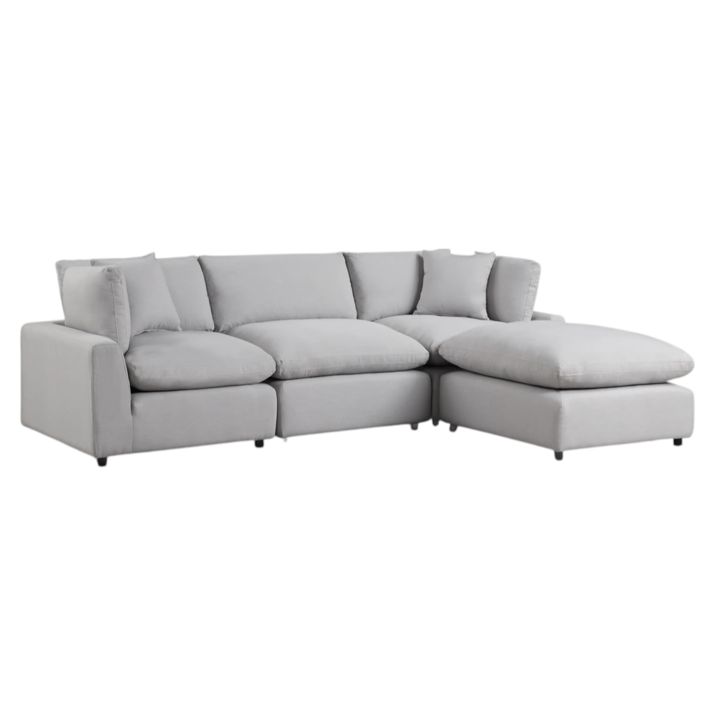 SKY GRAY LINEN CLOUD MODULAR SECTIONAL