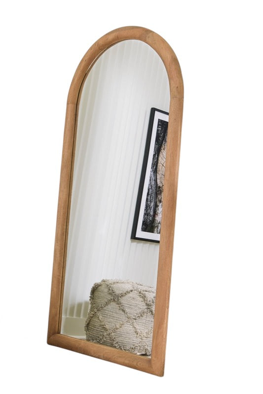 Wooden Floor Mirror