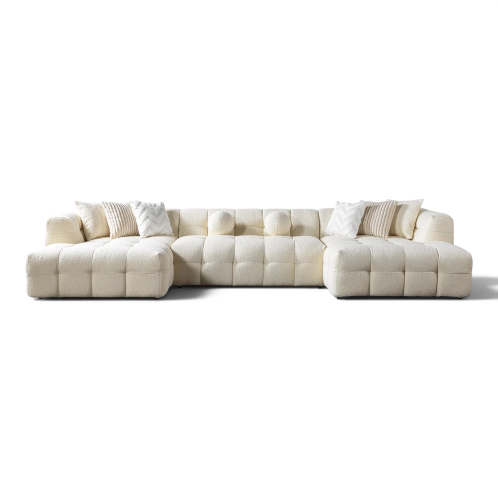 Belize Boucle Double Chaise Sectional