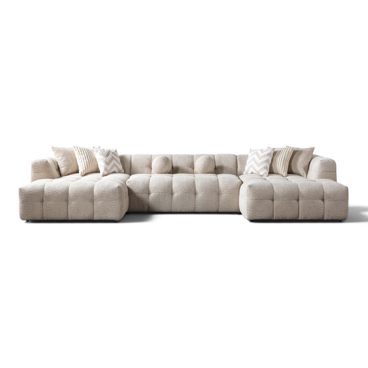 Belize Boucle Double Chaise Sectional