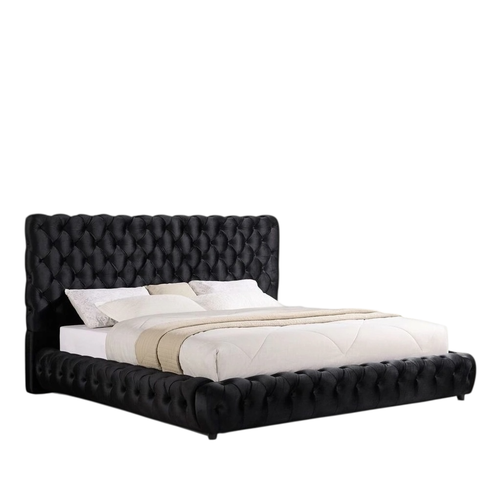 Dream Black Platform Bed - Queen, King