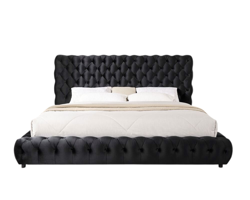 Dream Black Platform Bed - Queen, King