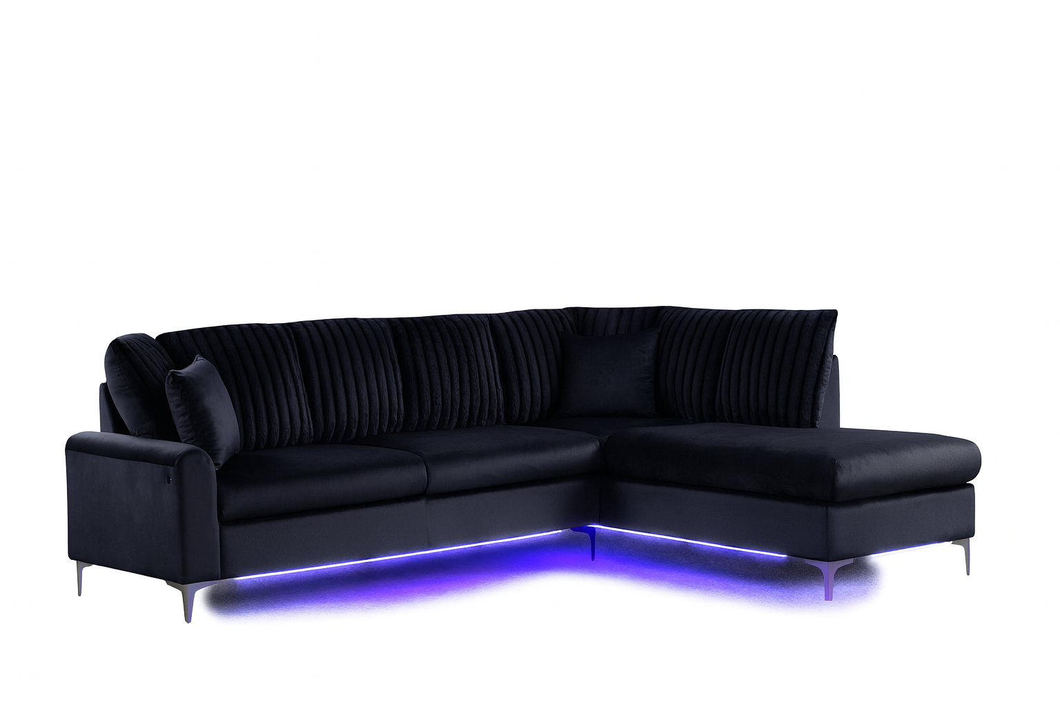 Candy Black Sectional w/ LED’s