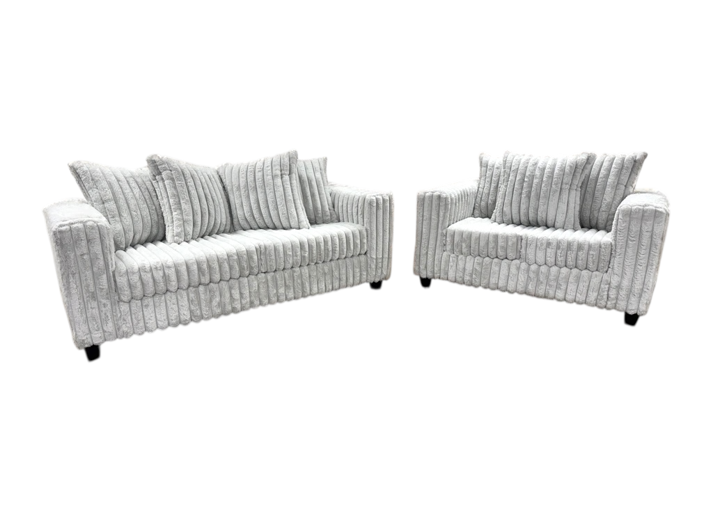 510 Light Gray Sofa & Loveseat Set