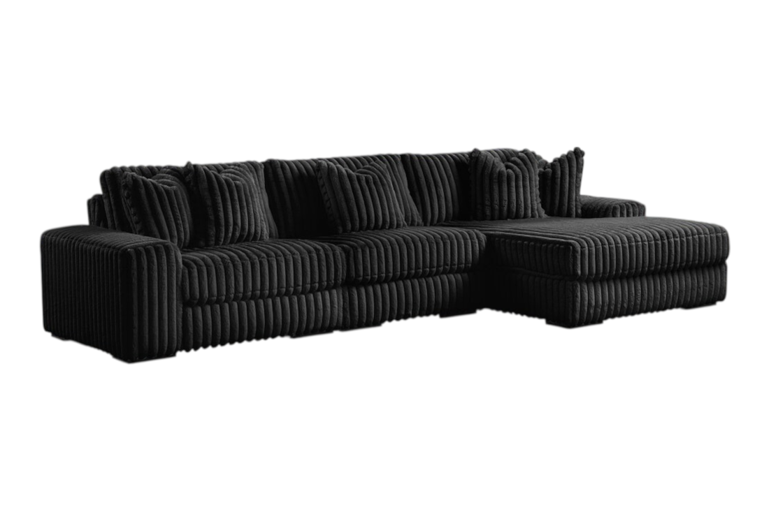 SUNDAY2 BLACK 3PC Sectional