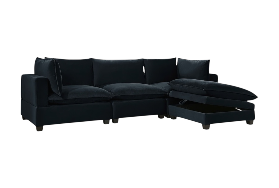 CLOUD2 BLACK MODULAR SECTIONAL