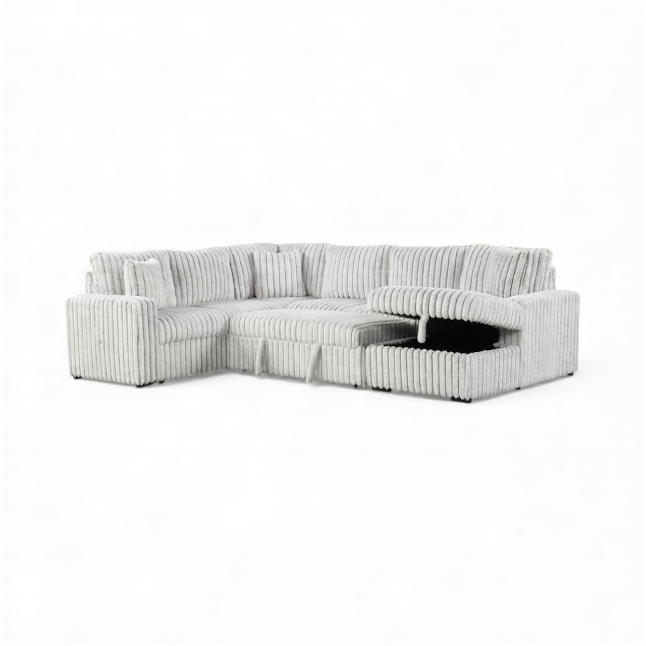 Sonic Black Sectional With Pull-Out Bed