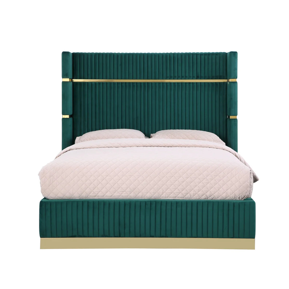 Royalty Velvet Platform Bed