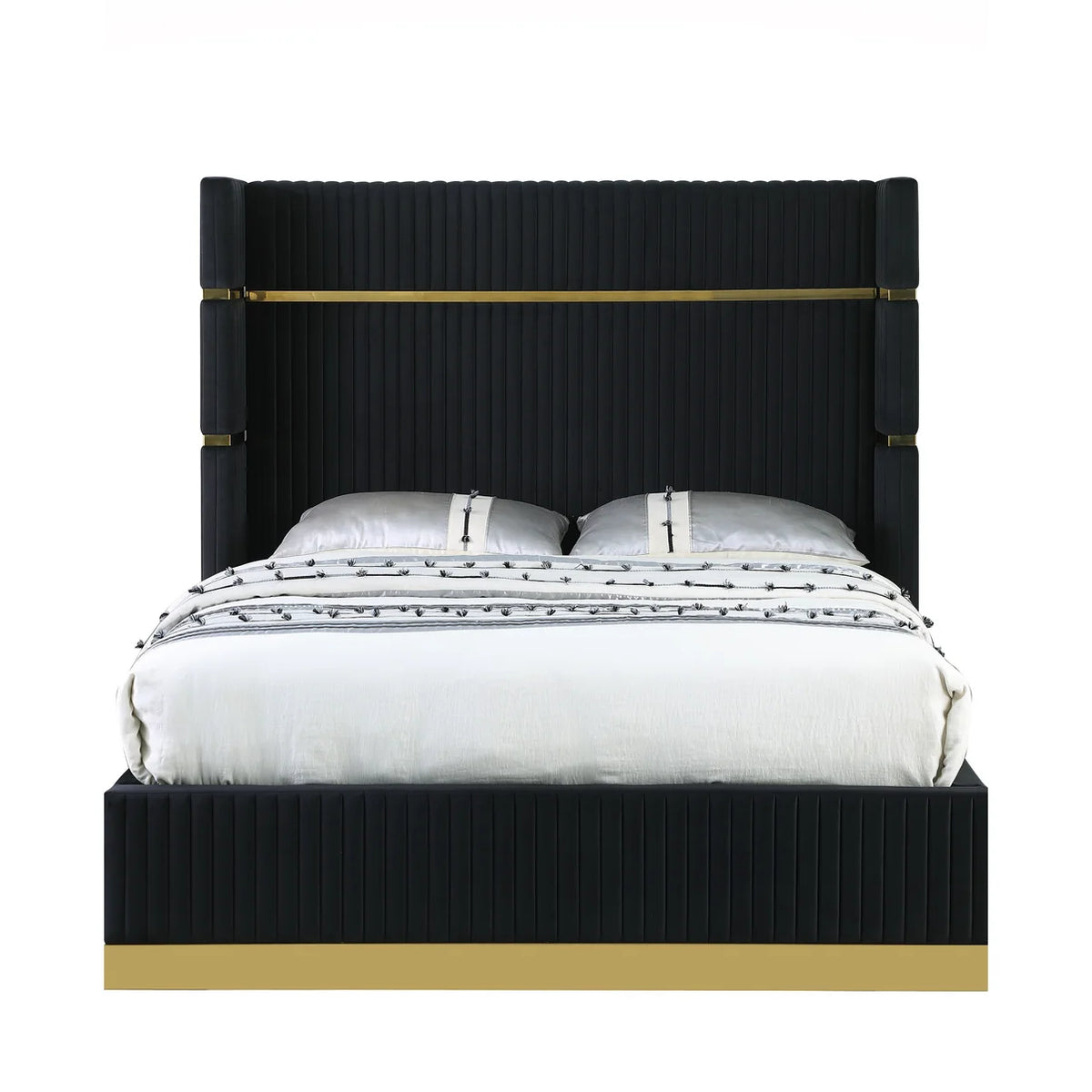 Royalty Velvet Platform Bed